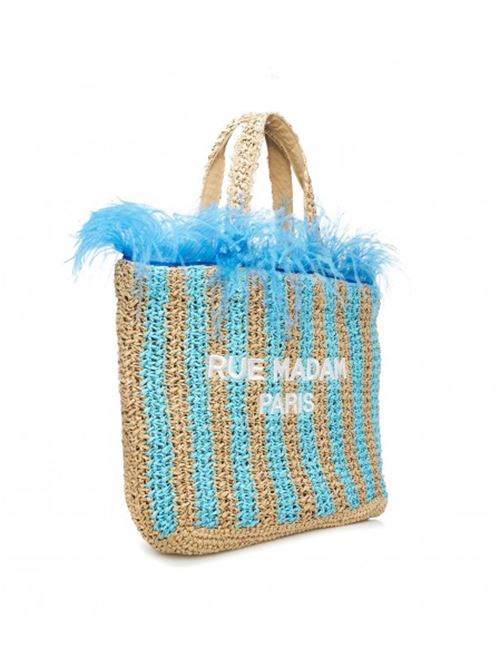 BORSA WAKIKI T CON PIUME RUE MADAM | 1040AZZURRA